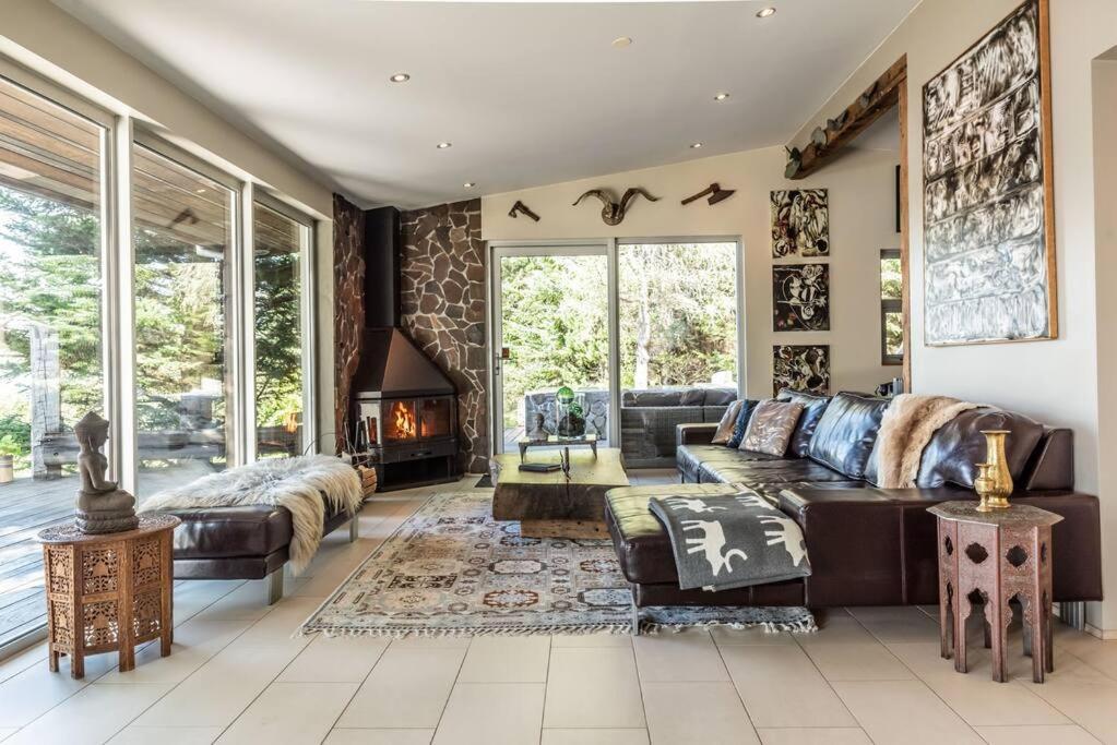 Luxury Lakefront Villa, Infinity Hot Tub And Sauna Grimsnes og Grafningshreppur Exterior foto