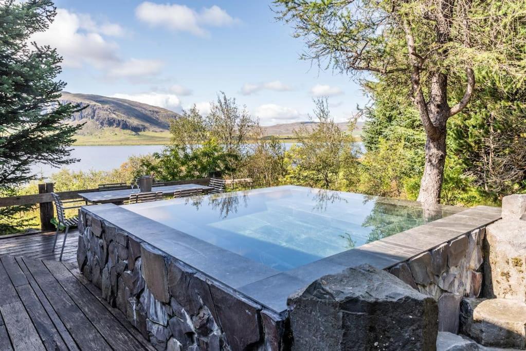 Luxury Lakefront Villa, Infinity Hot Tub And Sauna Grimsnes og Grafningshreppur Exterior foto