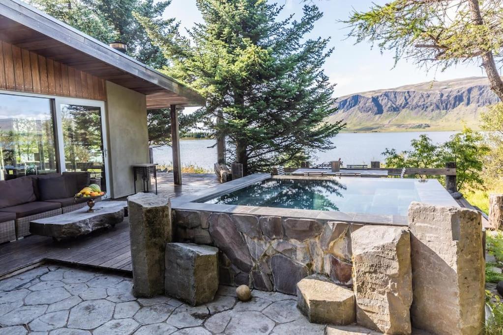 Luxury Lakefront Villa, Infinity Hot Tub And Sauna Grimsnes og Grafningshreppur Exterior foto